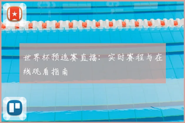 世界杯预选赛直播：实时赛程与在线观看指南